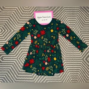 EEEUC Little Sleepies Christmas Twirl Dress w/ Bodysuit